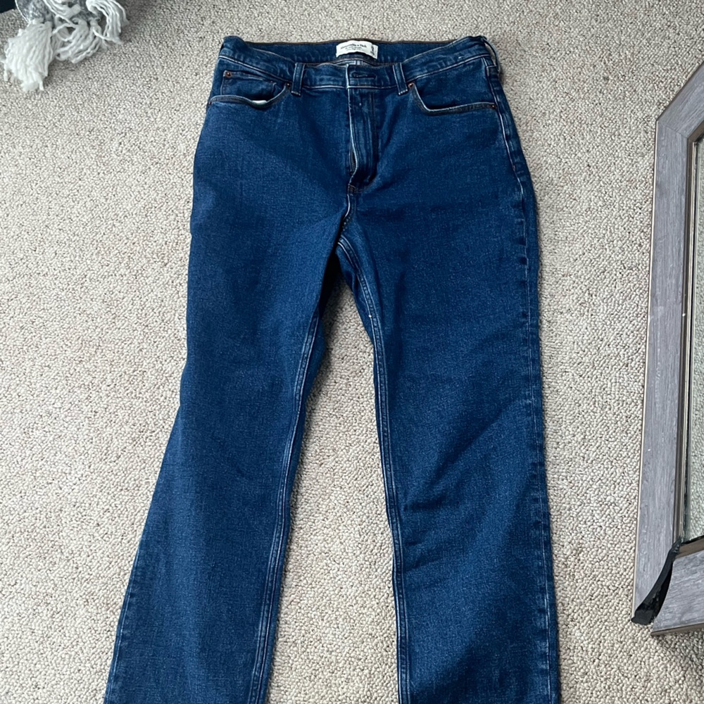 Abercrombie & Fitch Blue Ultra High Rise Jeans